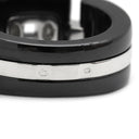 シャネル CHANEL シャネル ウルトラリング ブラック×ホワイトゴールド K18WG セラミック T51(JP11) リング 指輪 黒 18K AU750 11号