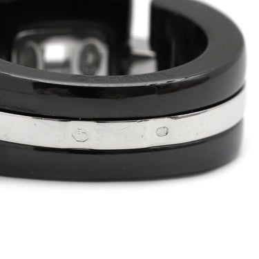 シャネル CHANEL シャネル ウルトラリング ブラック×ホワイトゴールド K18WG セラミック T51(JP11) リング 指輪 黒 18K AU750 11号