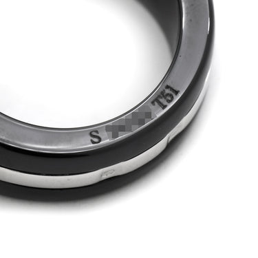 シャネル CHANEL シャネル ウルトラリング ブラック×ホワイトゴールド K18WG セラミック T51(JP11) リング 指輪 黒 18K AU750 11号