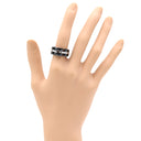 シャネル CHANEL シャネル ウルトラリング ブラック×ホワイトゴールド K18WG セラミック T51(JP11) リング 指輪 黒 18K AU750 11号