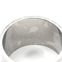 グッチ GUCCI アイコン ワイドリング ホワイトゴールド K18WG #20 リング 指輪 Au750 750 18K 20号