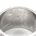 グッチ GUCCI アイコン ワイドリング ホワイトゴールド K18WG #20 リング 指輪 Au750 750 18K 20号
