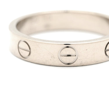 カルティエ Cartier ラブリング スモールモデル B4085100 ホワイトゴールド K18WG #50(JP10) リング 指輪 LOVE Ring 750 ミニラブ 10号