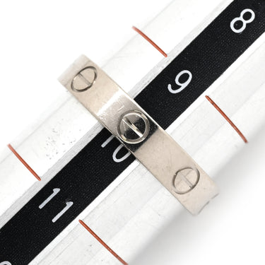 カルティエ Cartier ラブリング スモールモデル B4085100 ホワイトゴールド K18WG #50(JP10) リング 指輪 LOVE Ring 750 ミニラブ 10号