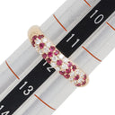 ポンテヴェキオ Ponte Vecchio エテルノ・ファミリー ピッコリーニ ダイヤ リング ピンクゴールド K18PG ダイヤモンド ルビー リング 指輪 パヴェ 750 12号