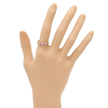 ポンテヴェキオ Ponte Vecchio エテルノ・ファミリー ピッコリーニ ダイヤ リング ピンクゴールド K18PG ダイヤモンド ルビー リング 指輪 パヴェ 750 12号