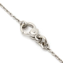 ポメラート Pomellato カプリ ホワイト K18WG ダイヤモンド カルセドニー ネックレス カルセドニー ダイヤ Au750