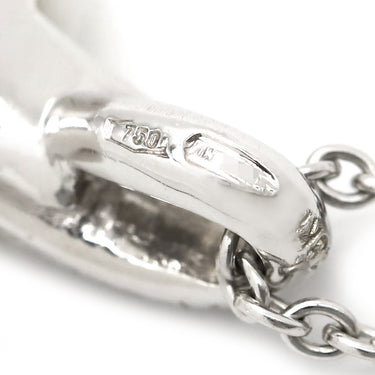 ポメラート Pomellato カプリ ホワイト K18WG ダイヤモンド カルセドニー ネックレス カルセドニー ダイヤ Au750