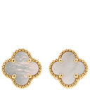ヴァンクリーフアーペル Van Cleef & Arpels スウィート アルハンブラ VCARA44800 パールホワイトXイエローゴールド K18YG マザーオブパール ピアス 750YG 18K