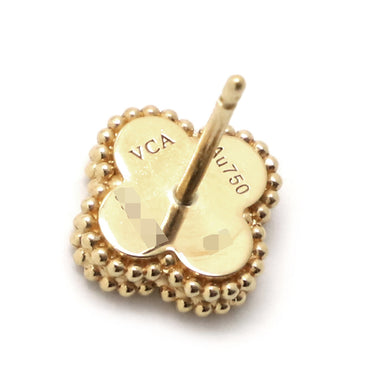 ヴァンクリーフアーペル Van Cleef & Arpels スウィート アルハンブラ VCARA44800 パールホワイトXイエローゴールド K18YG マザーオブパール ピアス 750YG 18K