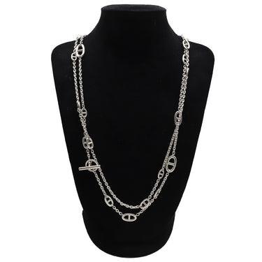 エルメス HERMES シェーヌダンクル ファランドール160 シルバー シルバー925 ネックレス ロングネックレス AG925