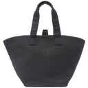 エルメス HERMES パニエドプラージュ PM ブラック コットンキャンバス トートバッグ シルバー金具 黒