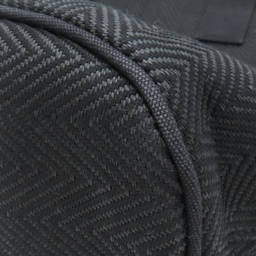 エルメス HERMES パニエドプラージュ PM ブラック コットンキャンバス トートバッグ シルバー金具 黒