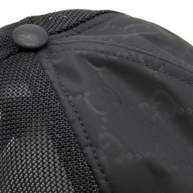 グッチ GUCCI GG柄 ナイロンメッシュ 510950 ブラック ナイロン 14037 ＃57 キャップ 黒