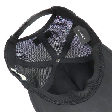 グッチ GUCCI GG柄 ナイロンメッシュ 510950 ブラック ナイロン 14037 ＃57 キャップ 黒