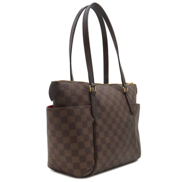 ルイヴィトン LOUIS VUITTON トータリーPM N41282 ダミエエベヌ ダミエキャンバス トートバッグ ゴールド金具 ショルダー 肩掛け 茶