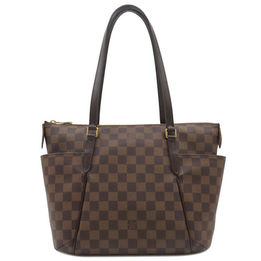 ルイヴィトン LOUIS VUITTON トータリーPM N41282 ダミエエベヌ ダミエキャンバス トートバッグ ゴールド金具 ショルダー 肩掛け 茶