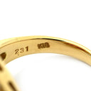 ノンブランド NON BRAND ルビー ダイヤリング イエローゴールド K18YG ルビー ダイヤモンド リング 指輪 レッド 赤 11号