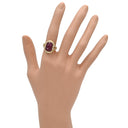 ノンブランド NON BRAND ルビー ダイヤリング イエローゴールド K18YG ルビー ダイヤモンド リング 指輪 レッド 赤 11号