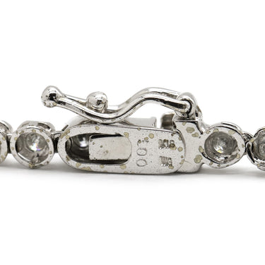 ノンブランド NON BRAND テニスネックレス ホワイトゴールド K18WG ダイヤモンド ネックレス