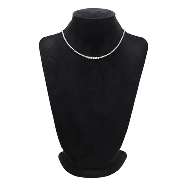 ノンブランド NON BRAND テニスネックレス ホワイトゴールド K18WG ダイヤモンド ネックレス