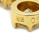 ノンブランド NON BRAND ダイヤペンダント イエローゴールド K18YG ダイヤモンド ネックレス 750 18K 2P 2粒 スイング ドロップ