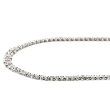 ノンブランド NON BRAND テニスネックレス ホワイトゴールド K18WG ダイヤモンド ネックレス K18WG 750