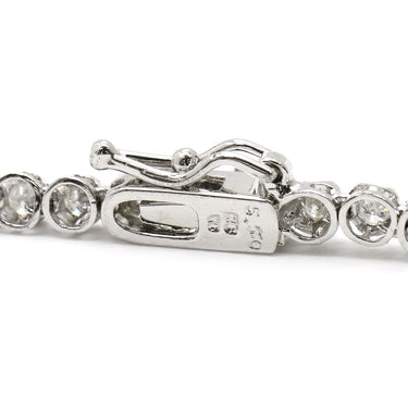 ノンブランド NON BRAND テニスネックレス ホワイトゴールド K18WG ダイヤモンド ネックレス K18WG 750