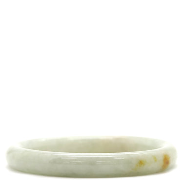 ノンブランド NON BRAND 翡翠 ブレスレット オレンジブラウン×グレー 天然石 バングル 天然 ひすい ジェダイト