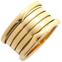 ブルガリ BVLGARI ビーゼロワン B-zero1 5バンドリング イエローゴールド K18YG #56(JP16) リング 指輪 750YG 18金 16号