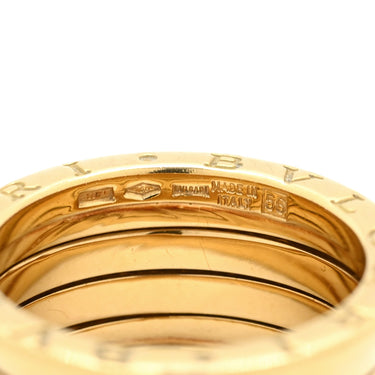 ブルガリ BVLGARI ビーゼロワン B-zero1 5バンドリング イエローゴールド K18YG #56(JP16) リング 指輪 750YG 18金 16号