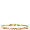 ノンブランド NON BRAND テニスブレスレット イエローゴールド K18YG ダイヤモンド ブレスレット ダイヤブレス