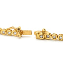 ノンブランド NON BRAND テニスブレスレット イエローゴールド K18YG ダイヤモンド ブレスレット ダイヤブレス