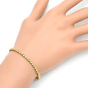 ノンブランド NON BRAND テニスブレスレット イエローゴールド K18YG ダイヤモンド ブレスレット ダイヤブレス