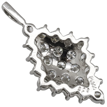 ノンブランド NON BRAND ダイヤモンド プラチナシルバー Pt900 ダイヤモンド ペンダントトップ Pt900 パヴェ 菱形