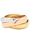 カルティエ Cartier トリニティ LM ホワイトゴールドXイエローゴールドXピンクゴールド K18WG K18YG K18PG #55(JP15) リング 指輪 3連 3カラー 15号