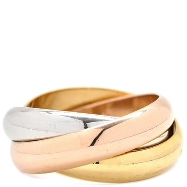 カルティエ Cartier トリニティ LM ホワイトゴールドXイエローゴールドXピンクゴールド K18WG K18YG K18PG #55(JP15) リング 指輪 3連 3カラー 15号