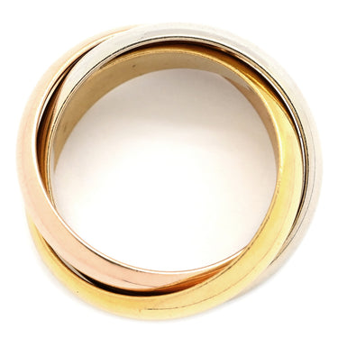 カルティエ Cartier トリニティ LM ホワイトゴールドXイエローゴールドXピンクゴールド K18WG K18YG K18PG #55(JP15) リング 指輪 3連 3カラー 15号