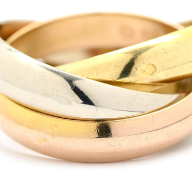 カルティエ Cartier トリニティ LM ホワイトゴールドXイエローゴールドXピンクゴールド K18WG K18YG K18PG #55(JP15) リング 指輪 3連 3カラー 15号