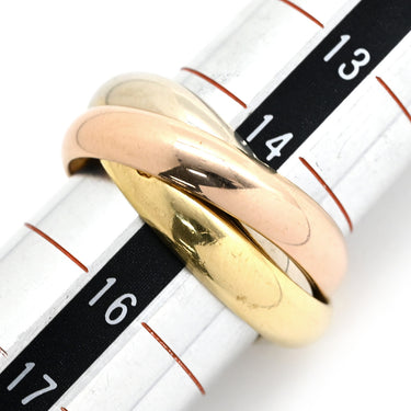 カルティエ Cartier トリニティ LM ホワイトゴールドXイエローゴールドXピンクゴールド K18WG K18YG K18PG #55(JP15) リング 指輪 3連 3カラー 15号