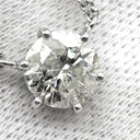 ノンブランド NON BRAND ダイヤペンダント プラチナシルバー Pt850 ダイヤモンド ネックレス 1P 1粒