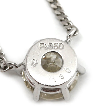 ノンブランド NON BRAND ダイヤペンダント プラチナシルバー Pt850 ダイヤモンド ネックレス 1P 1粒