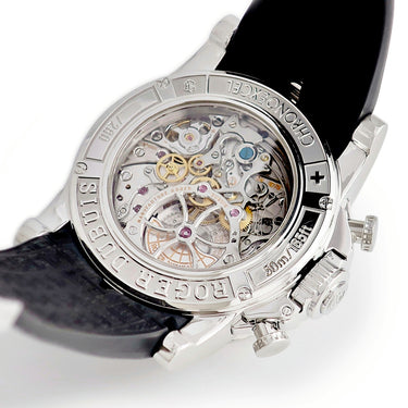 腕時計 ロジェデュブイ ROGER DUBUIS エクスカリバー クロノグラフ EX45 78 9 3.7AR 自動巻き メンズ シルバー スモールセコンド 限定