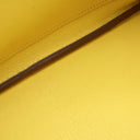 エルメス HERMES バーキン25 ミモザ オーストリッチ ハンドバッグ シルバー金具 黄色