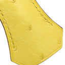 エルメス HERMES バーキン25 ミモザ オーストリッチ ハンドバッグ シルバー金具 黄色