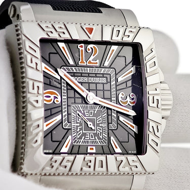 腕時計 ロジェデュブイ ROGER DUBUIS アクアマーレ GA41 14 9-K9.13C 自動巻き メンズ ブラック レッド バー アラビア バー 限定