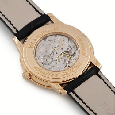 腕時計 ブランパン BLANCPAIN ニュークラシック ウルトラスリム 2021-3630-55 手巻き メンズ K18PG無垢 ブラック 黒 限定