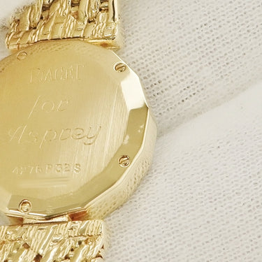 腕時計 ピアジェ PIAGET アスプレイ 4276P32S 手巻き レディース メーカーOH済 K18YG無垢 純正ダイヤ ルビー エメラルド ヴィンテージ