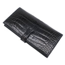 エルメス HERMES ベアンスフレ ブラック アリゲーター 長財布 シルバー金具 新品 未使用 黒 クロコ 二つ折り財布