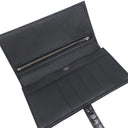 エルメス HERMES ベアンスフレ ブラック アリゲーター 長財布 シルバー金具 新品 未使用 黒 クロコ 二つ折り財布